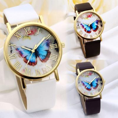 butterfly watch, leather watch, bracelet watch, vintage watch, retro watch, woman watch, lady watch, girl watch, unisex watch, AP00047