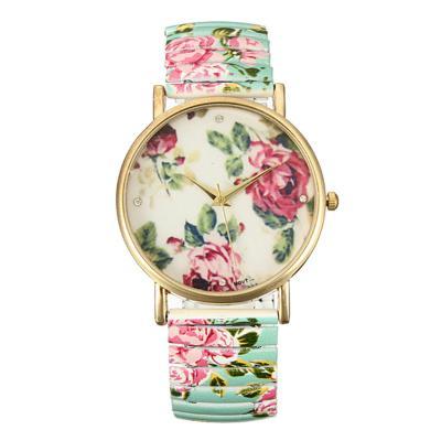 Flower watch, elastic band watch, bracelet watch, vintage watch, retro watch, woman watch, lady watch, girl watch, unisex watch, AP00332